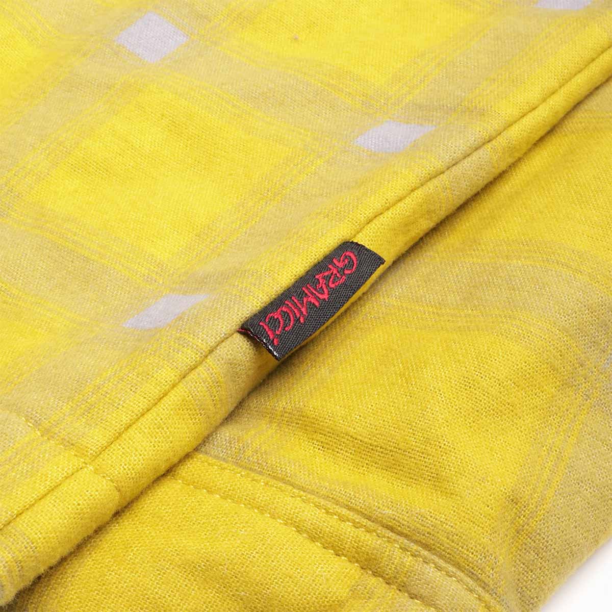 Red Gramicci hem tab on mojito plaid flannel