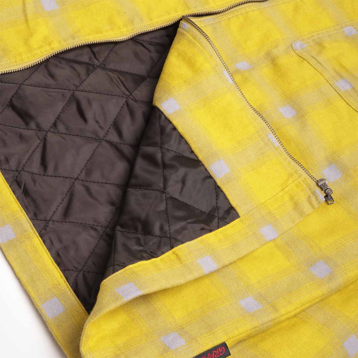 Quilted interior lining, Gramicci insulated flannel shirt