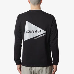 Gramicci x And Wander Backprint Long Sleeve T-Shirt - Black