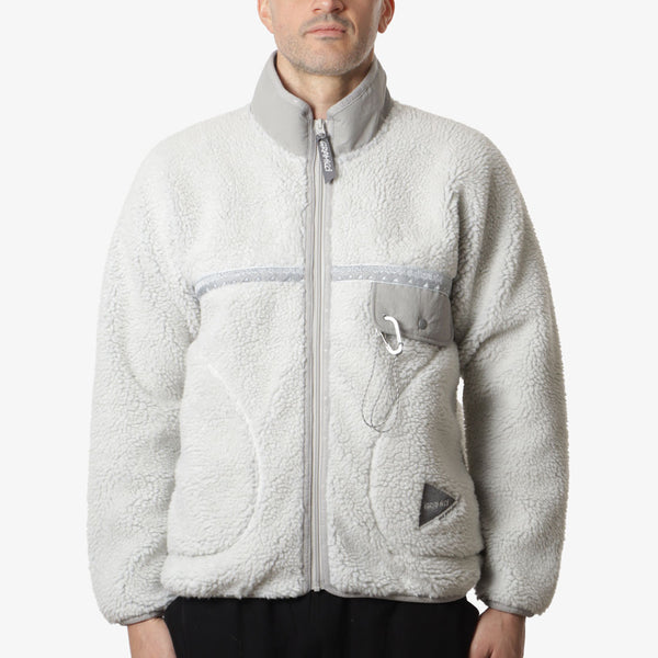 Gramicci x And Wander JQ Tape Fleece Jacket - Light Grey – Urban