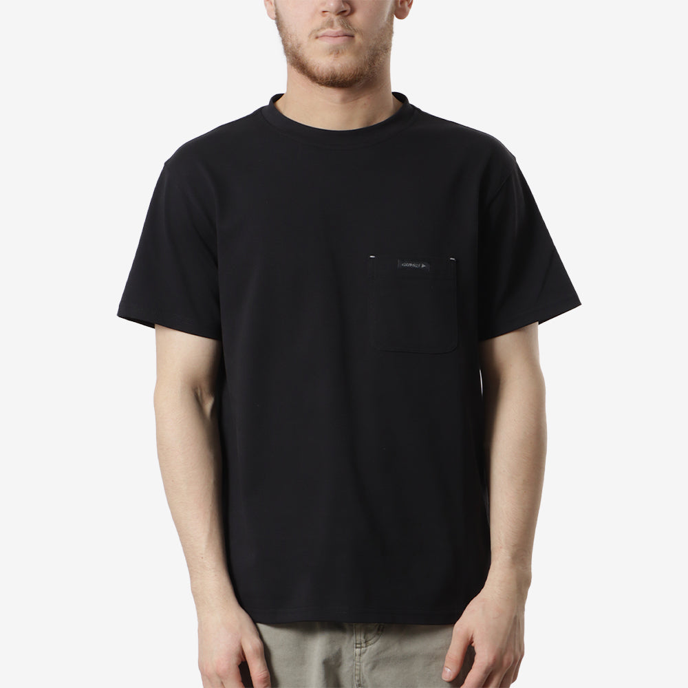Gramicci x And Wander Backprint T-Shirt, Black, Detail Shot 1