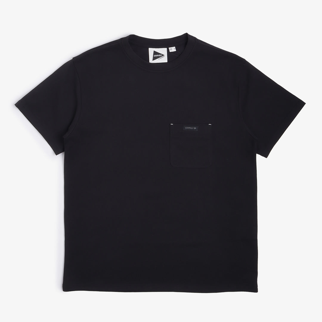 Gramicci x And Wander Backprint T-Shirt, Black, Detail Shot 5