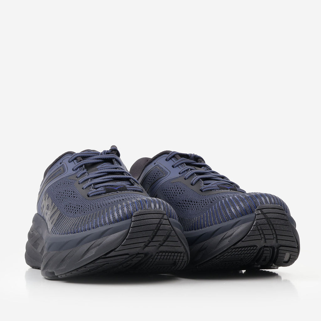 HOKA Bondi 7 Shoes, Varsity Navy Black, Detail Shot 2
