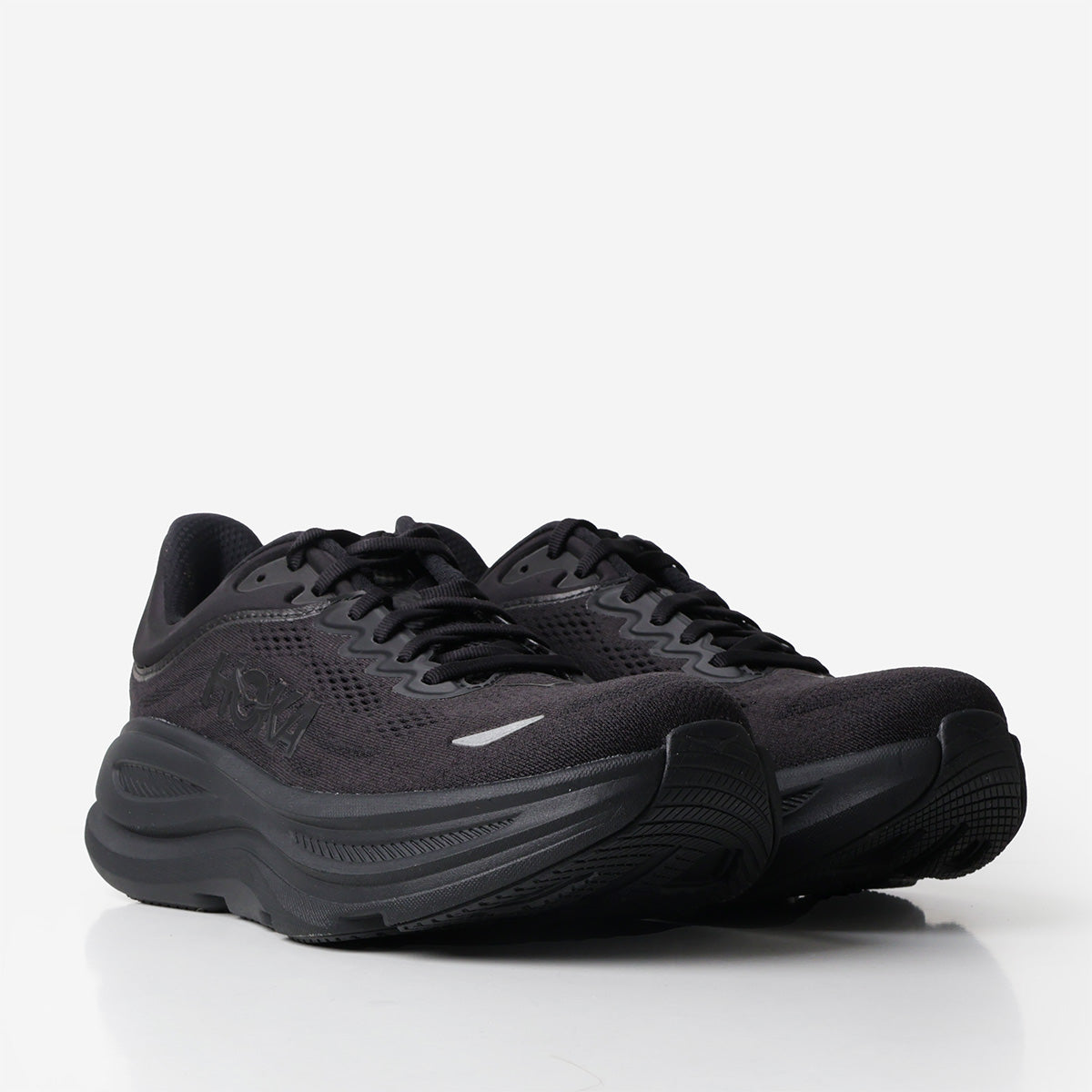 HOKA Bondi 9 Shoes, Black Black, Detail Shot 2