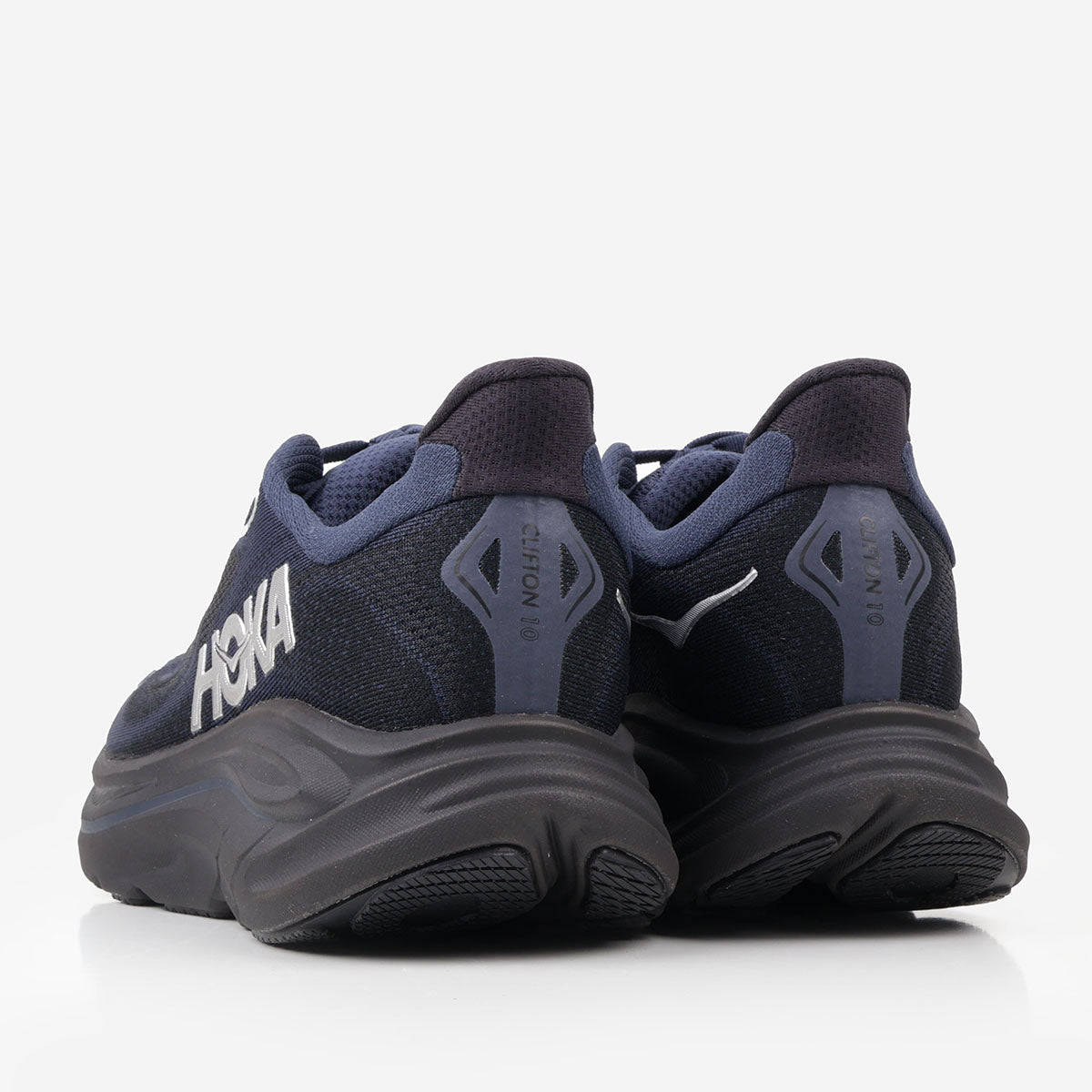 main HOKA Clifton 10 Shoes, Varsity Navy Black, Detail Shot 3
