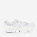HOKA Clifton L Suede Shoes, Vaporous Barley, Detail Shot 1