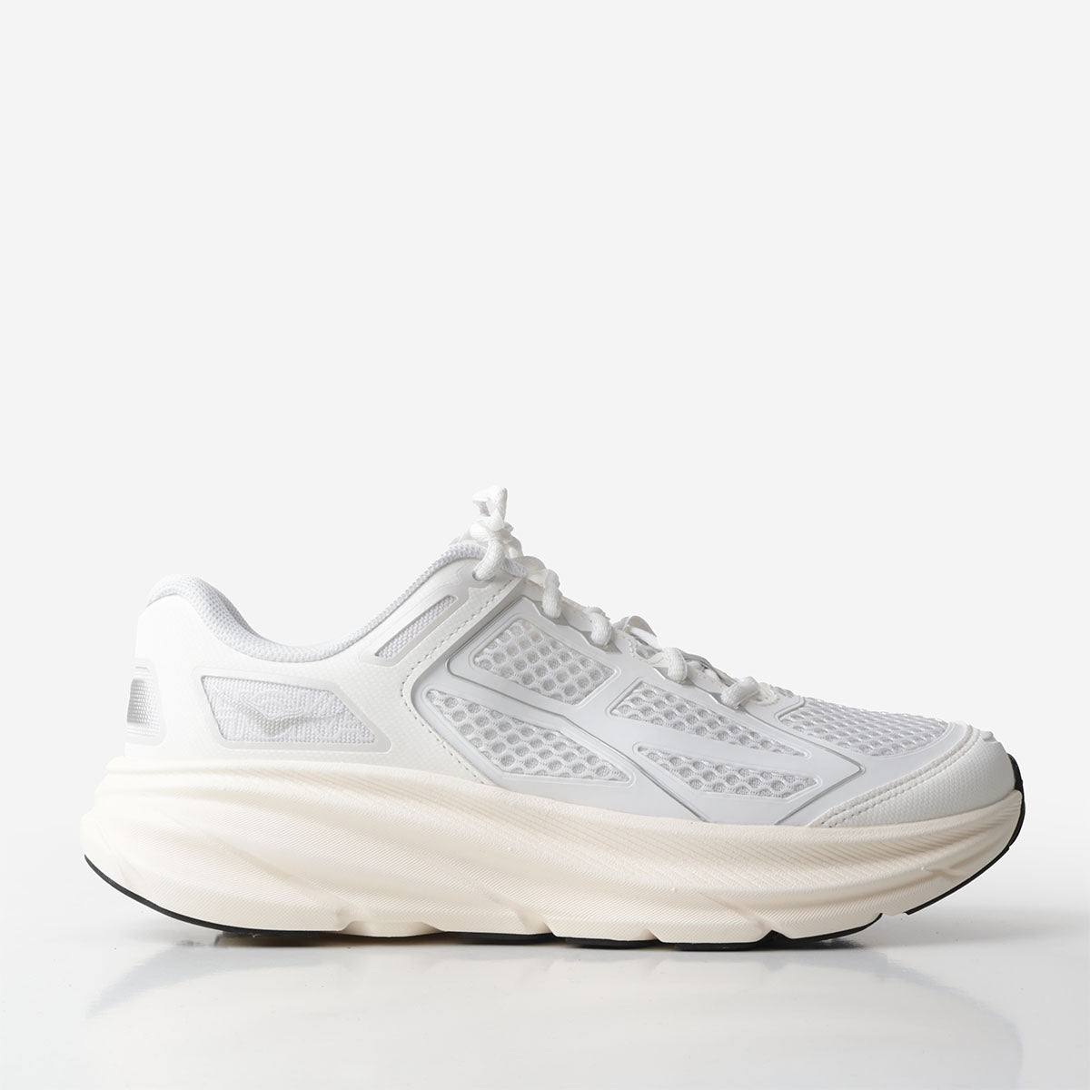 HOKA Clifton One9 Shoes, Frost Cosmic Grey, Detail Shot 1