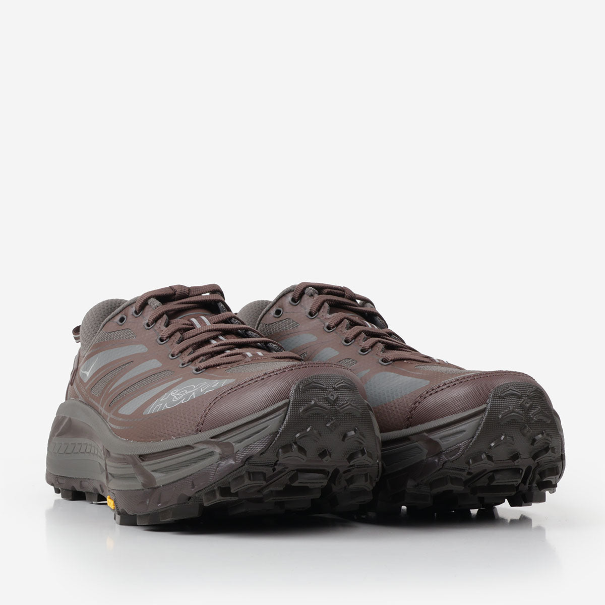 HOKA Mafate Speed 2 Shoes, Asphalt Grey Walnut, Detail Shot 2