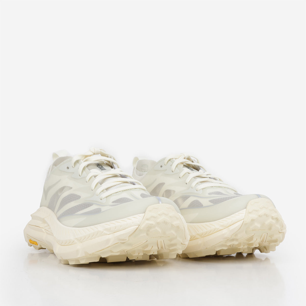 HOKA Mafate Speed 4 Lite Shoes, Truffle Salt Vintage Yellow, Detail Shot 2
