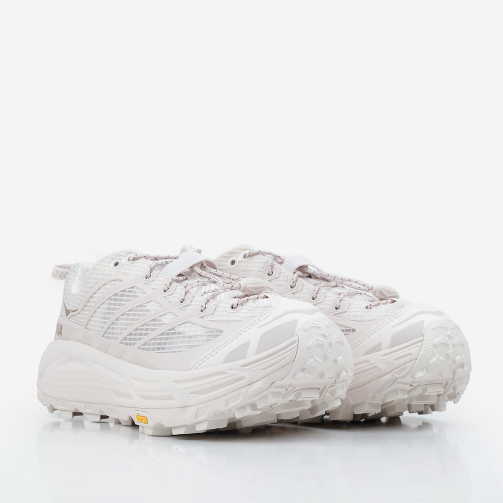 HOKA Mafate Three2 Grid Shoes, Rose Cream Stucco, Detail Shot 2