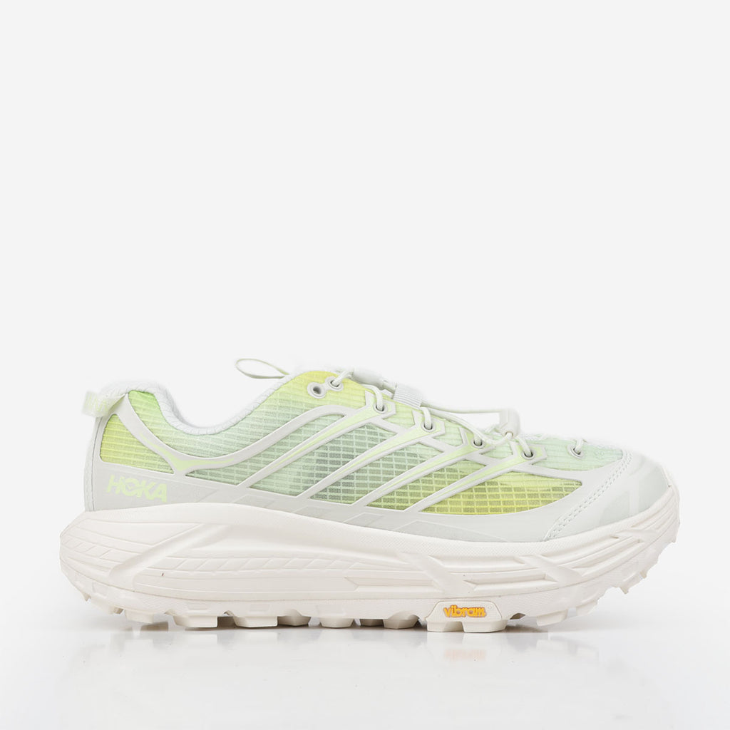 HOKA Mafate Three2 Grid Shoes, Truffle Salt Sour Lemon, Detail Shot 1