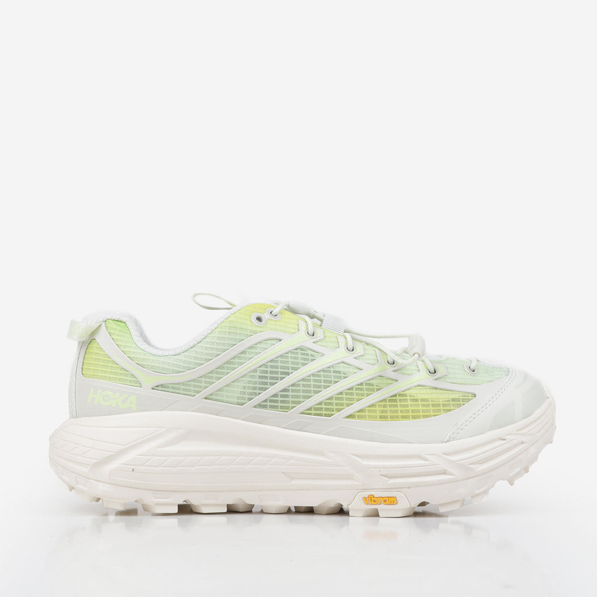 HOKA Mafate Three2 Grid Shoes, Truffle Salt Sour Lemon, Detail Shot 1