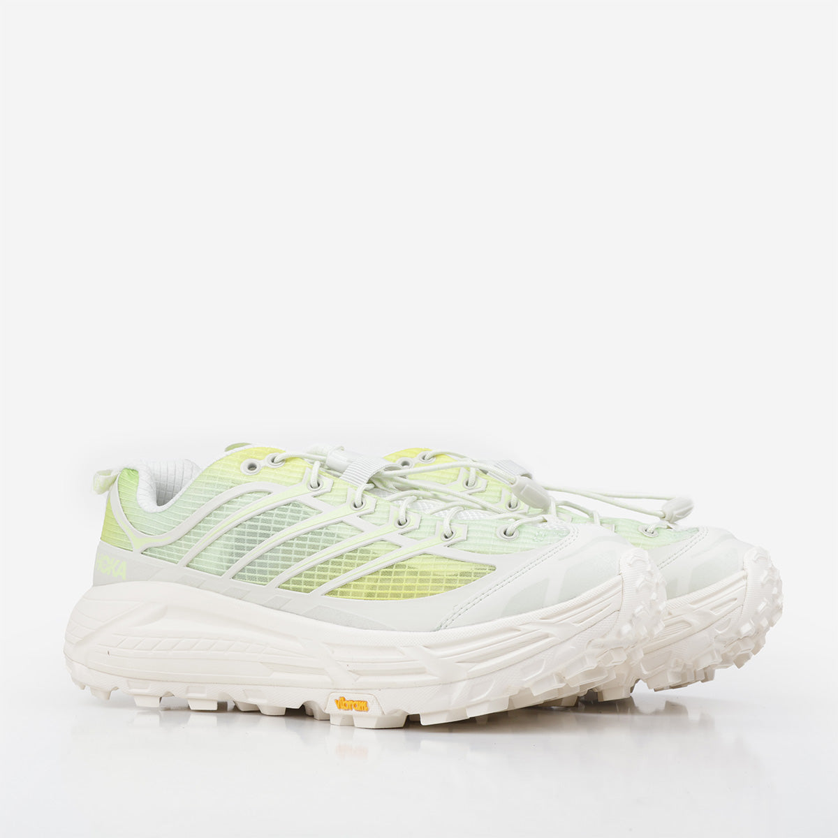 HOKA Mafate Three2 Grid Shoes, Truffle Salt Sour Lemon, Detail Shot 2