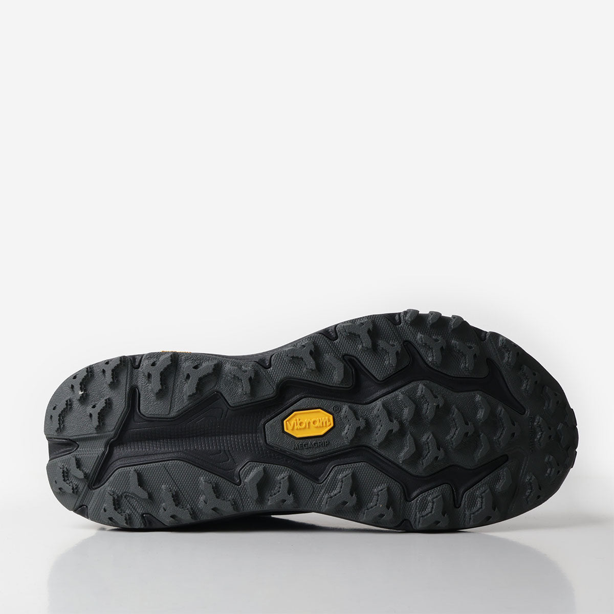 main HOKA Speedgoat 6 GTX Shoes, Black Outer Orbit, Detail Shot 4