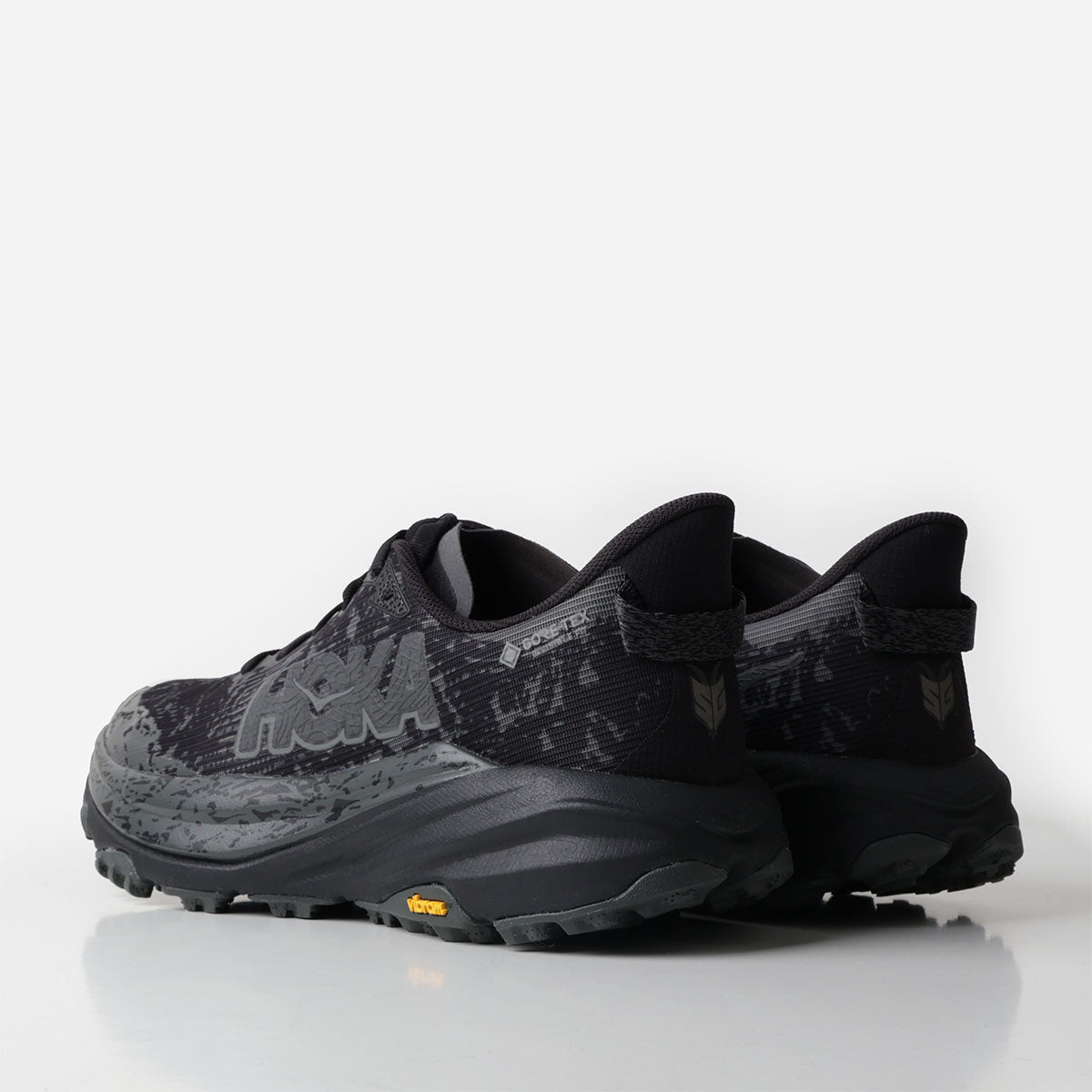 HOKA Speedgoat 6 GTX Shoes, Black Outer Orbit, Detail Shot 3