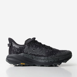 thumbnail HOKA Speedgoat 6 GTX Shoes, Black Outer Orbit, Detail Shot 1