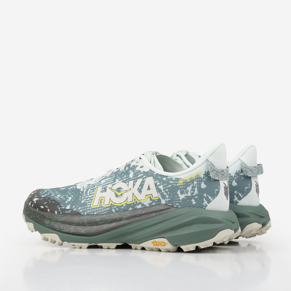 HOKA Speedgoat 6 GTX Shoes, Sea Glass Fern, Detail Shot 3
