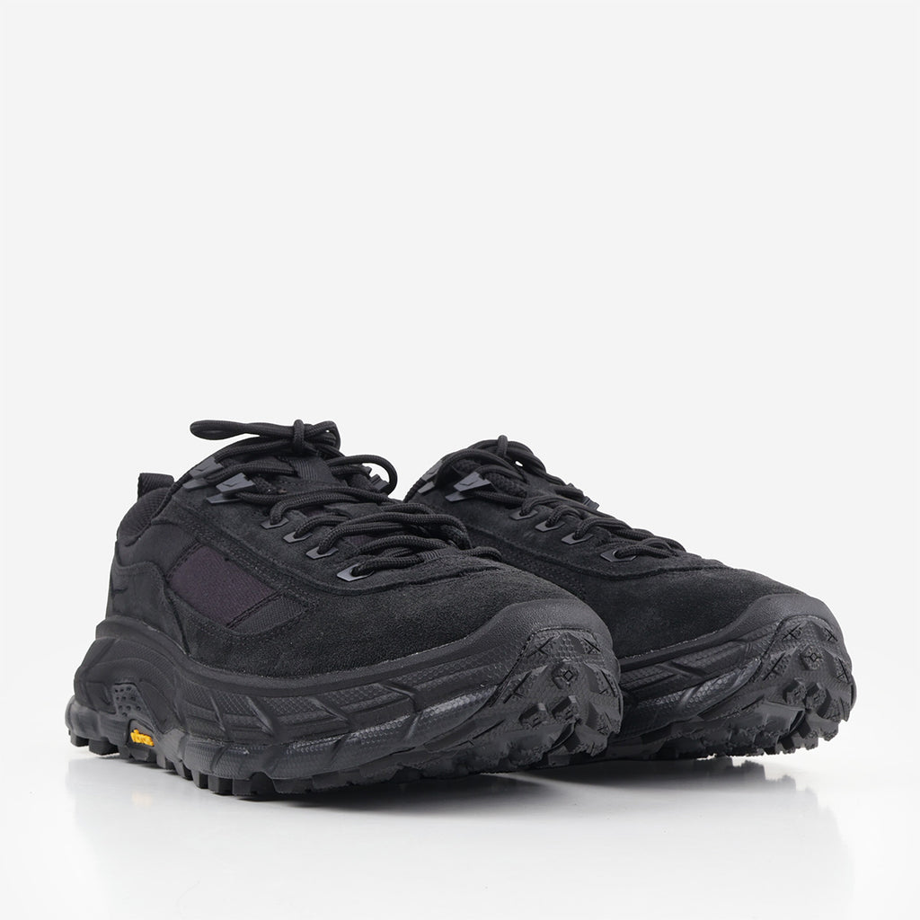 HOKA Tor Summit Field Shoes in Black, front view