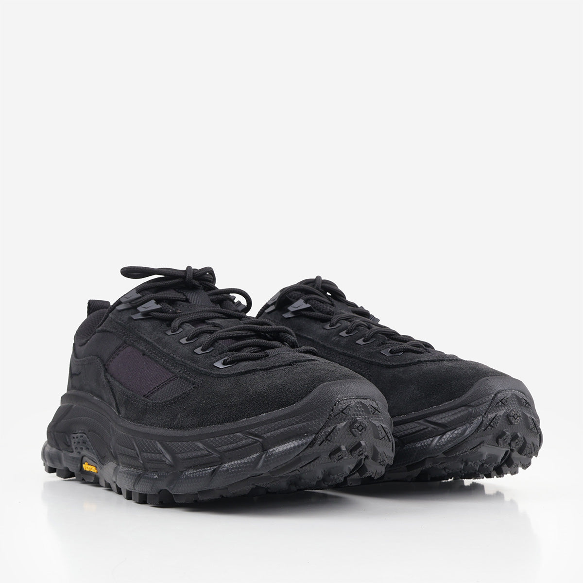 HOKA Tor Summit Field Shoes in Black, front view