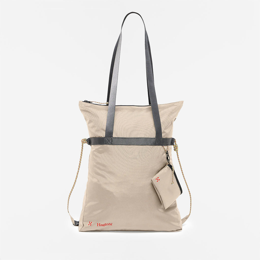 Haglofs Brand Tote Bag, Chalk Beige, Detail Shot 1