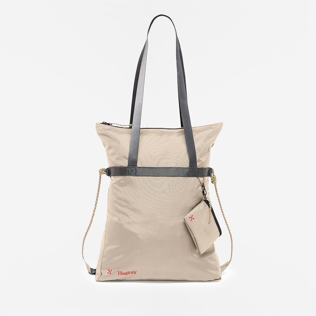 main Haglofs Brand Tote Bag, Chalk Beige, Detail Shot 1
