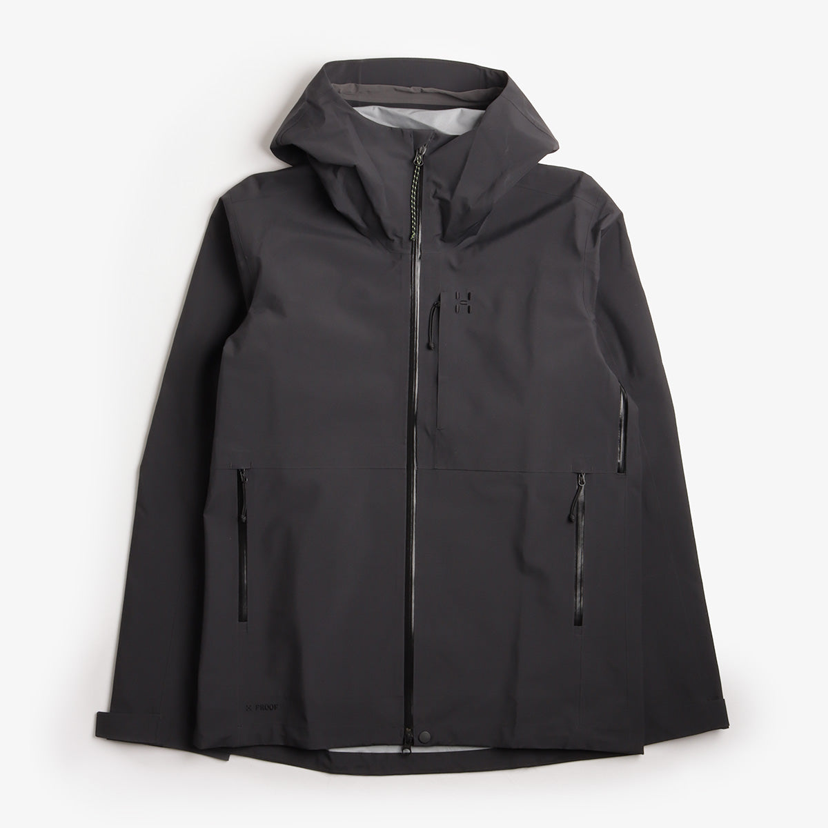 main Haglofs Front Proof II Jacket, True Black, Detail Shot 1