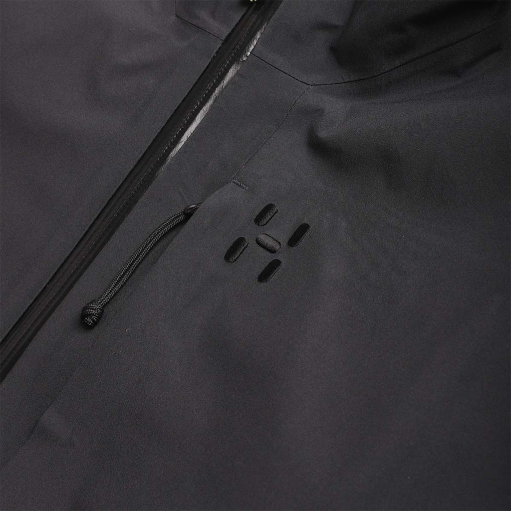 Haglofs Front Proof II Jacket, True Black, Detail Shot 4