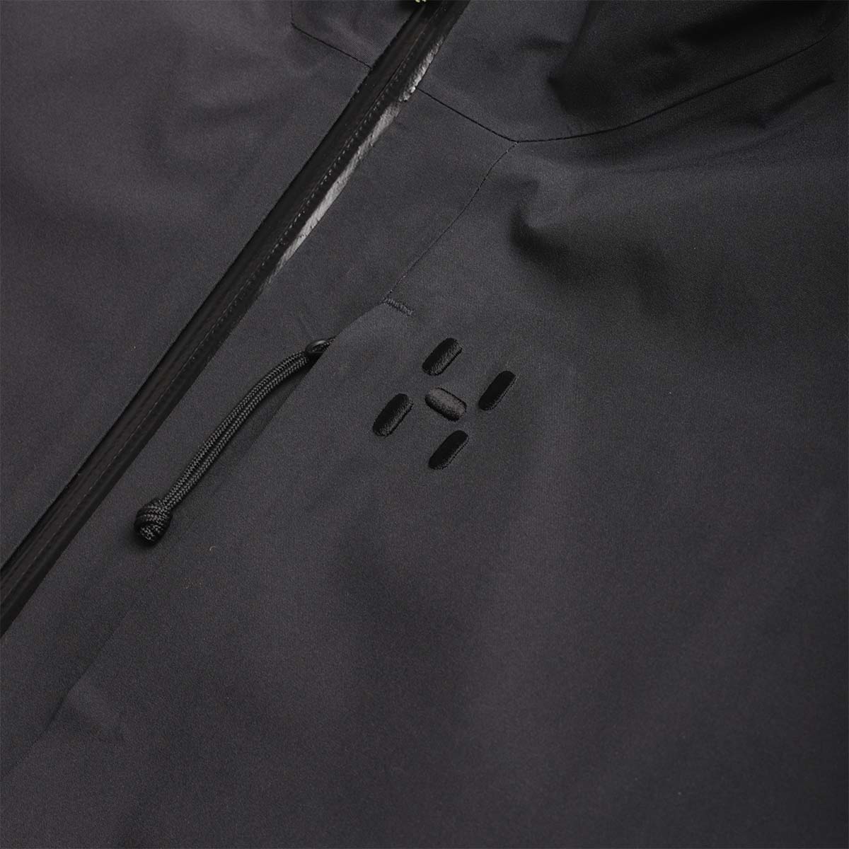 main Haglofs Front Proof II Jacket, True Black, Detail Shot 4