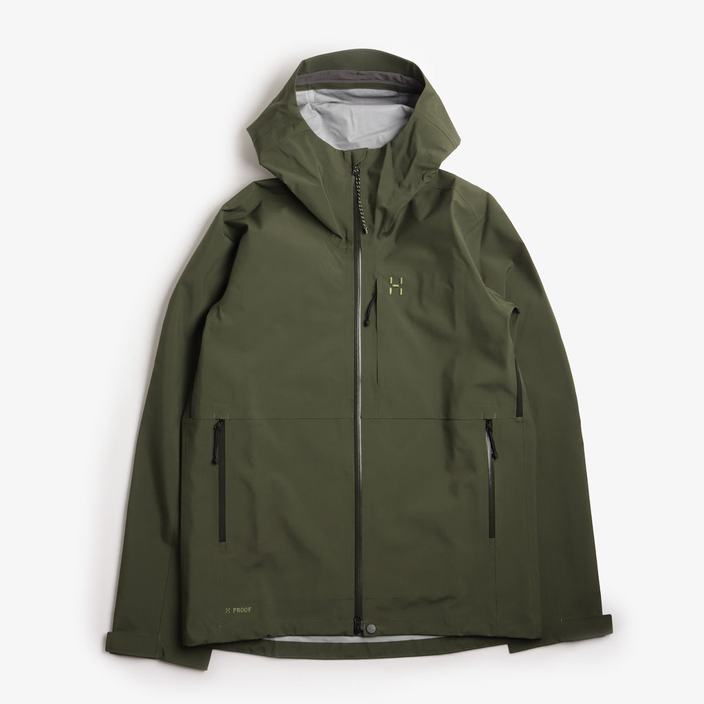 Haglofs Front Proof II Jacket, Seaweed Green, Detail Shot 1