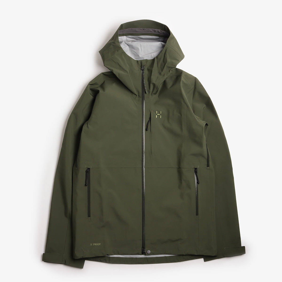 Haglofs Front Proof II Jacket, Seaweed Green, Detail Shot 1