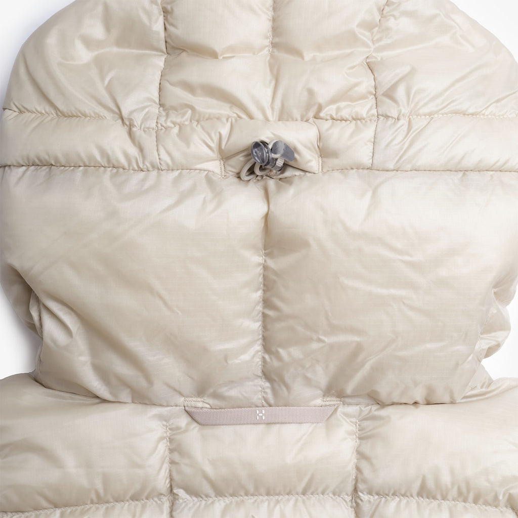 Haglofs Hede Down Hood Jacket, Chalk Beige, Detail Shot 5