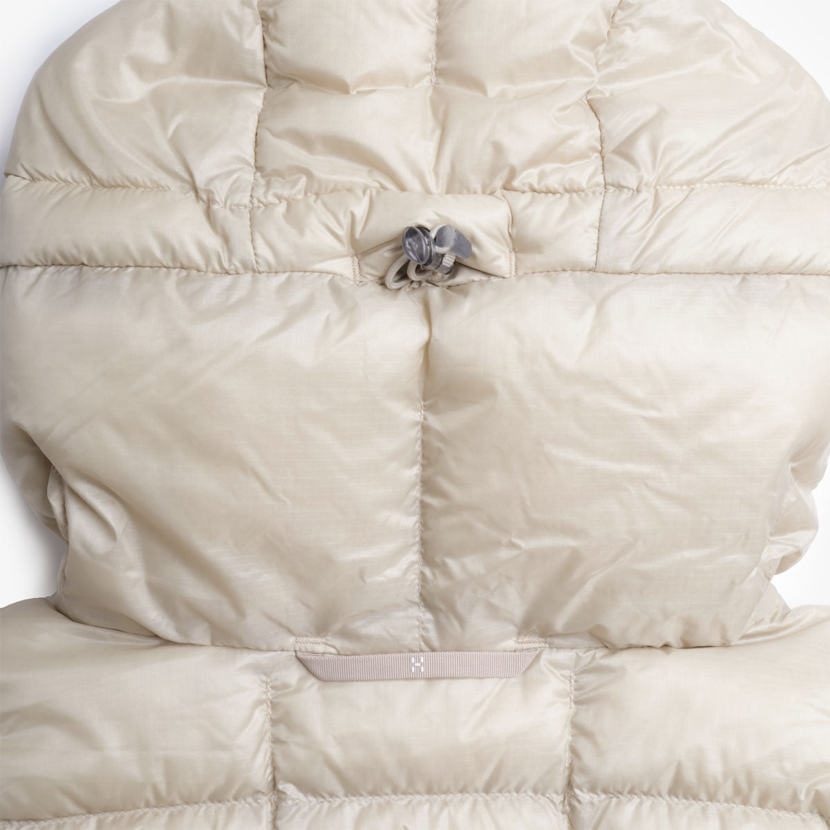 main Haglofs Hede Down Hood Jacket, Chalk Beige, Detail Shot 5