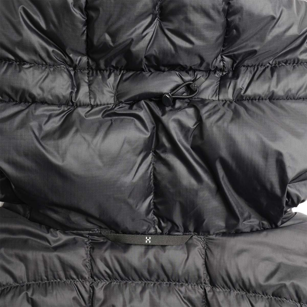 Haglofs Hede Down Hood Jacket, True Black, Detail Shot 5