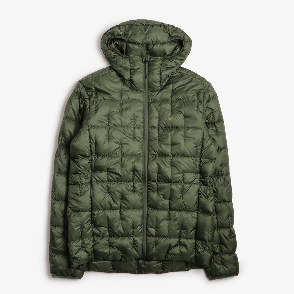 Haglofs Hede Down Hood Jacket, Seaweed Green, Detail Shot 1