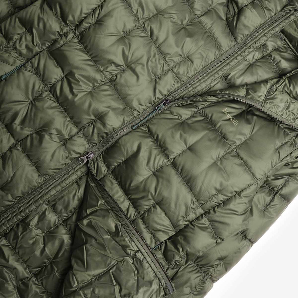 Haglofs Hede Down Hood Jacket, Seaweed Green, Detail Shot 3