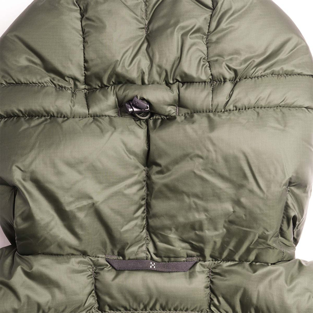 Haglofs Hede Down Hood Jacket, Seaweed Green, Detail Shot 5