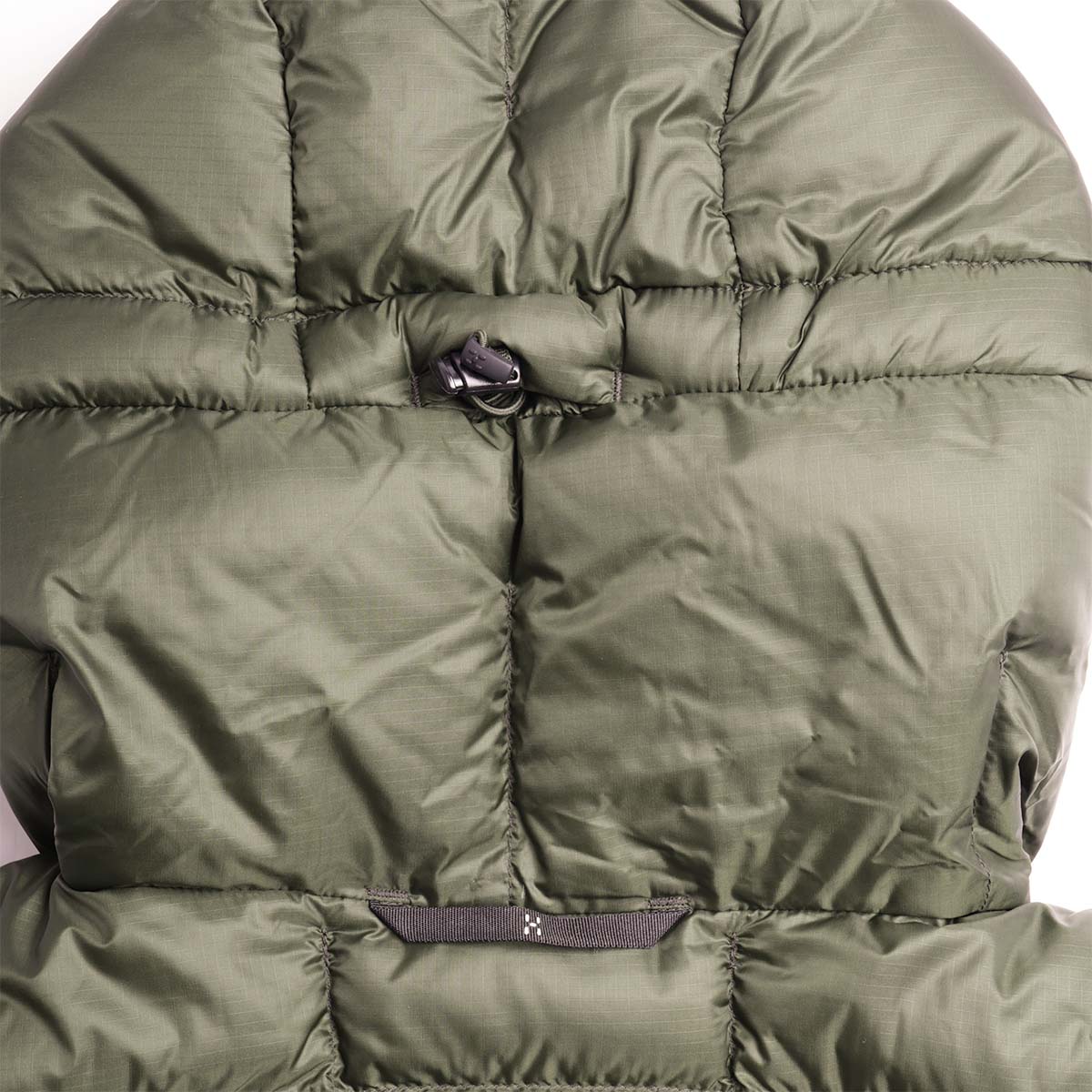 main Haglofs Hede Down Hood Jacket, Seaweed Green, Detail Shot 5
