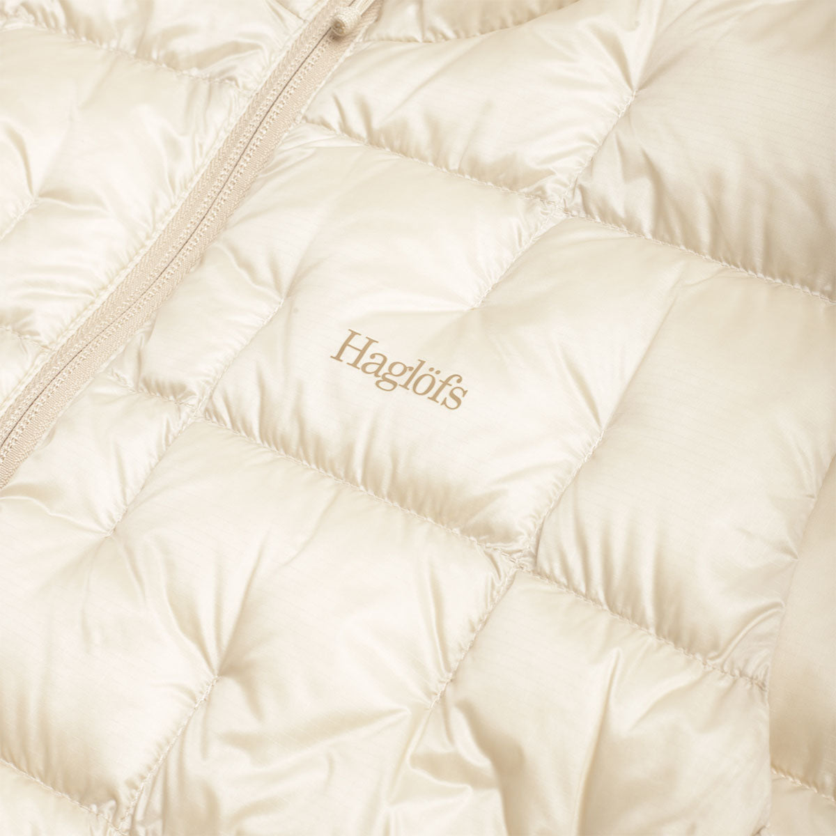 Haglofs Hede Down Vest, Chalk Beige, Detail Shot 3