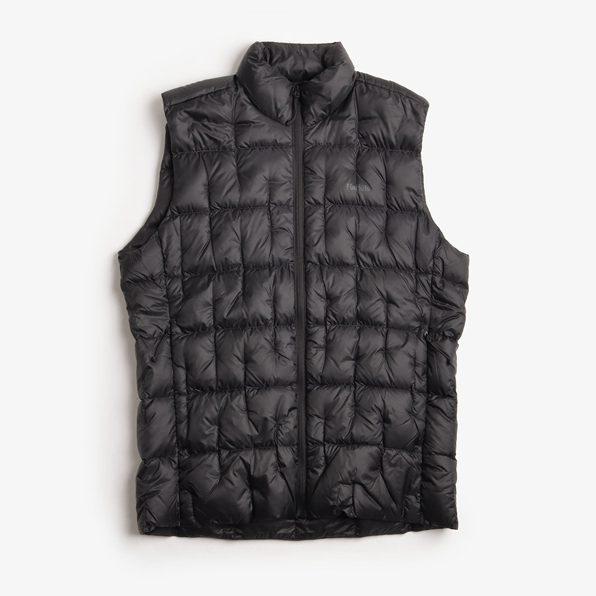main Haglofs Hede Down Vest, True Black, Detail Shot 1