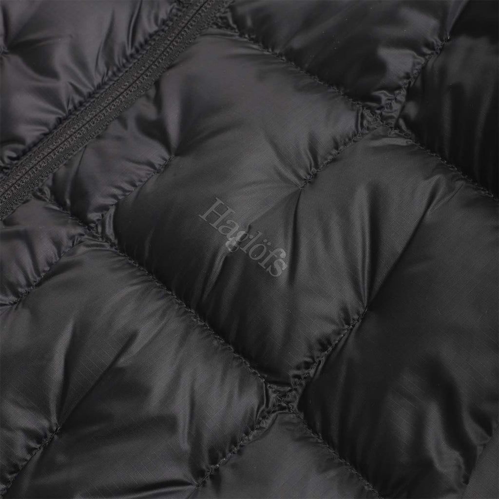 Haglofs Hede Down Vest, True Black, Detail Shot 4