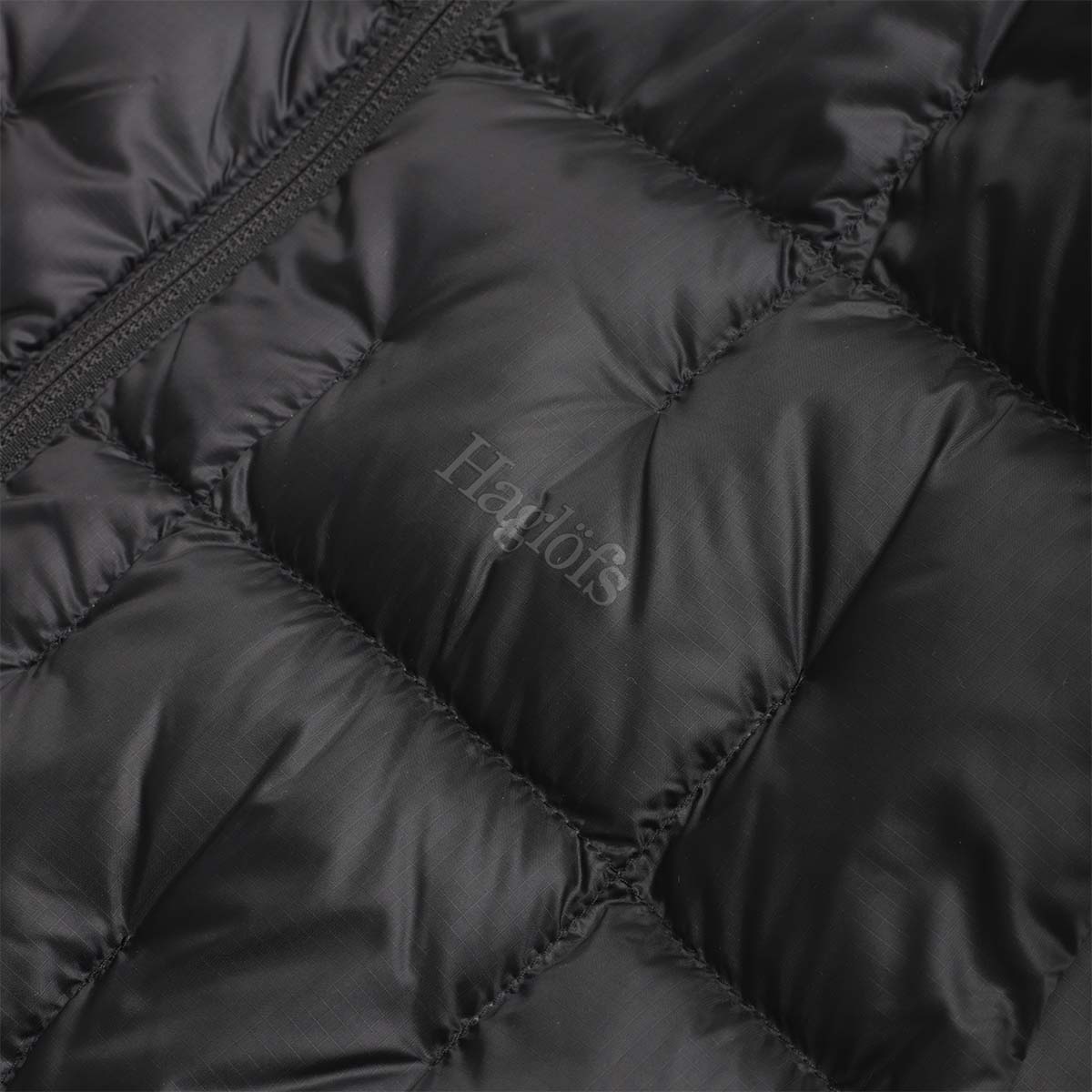 main Haglofs Hede Down Vest, True Black, Detail Shot 4