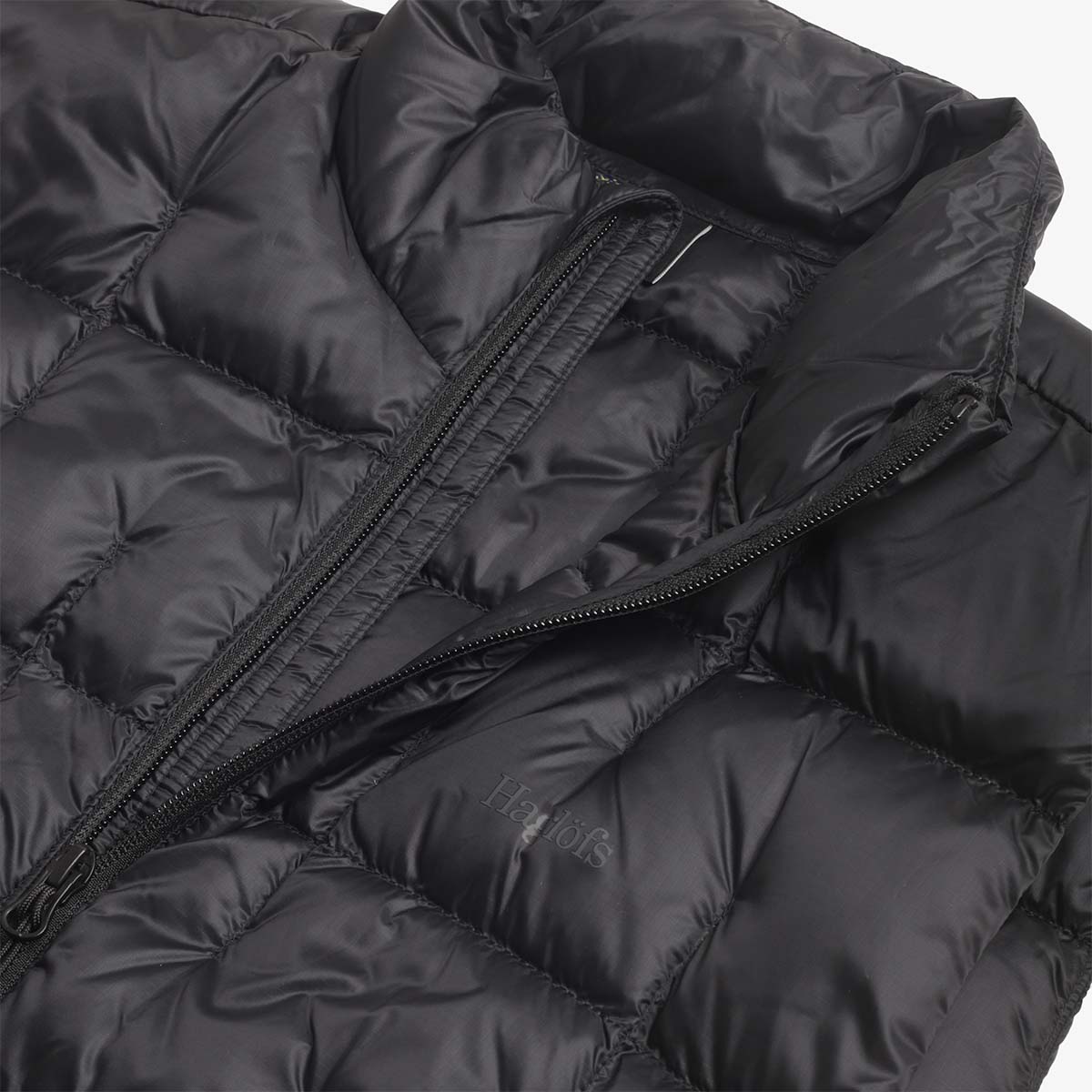 main Haglofs Hede Down Vest, True Black, Detail Shot 5