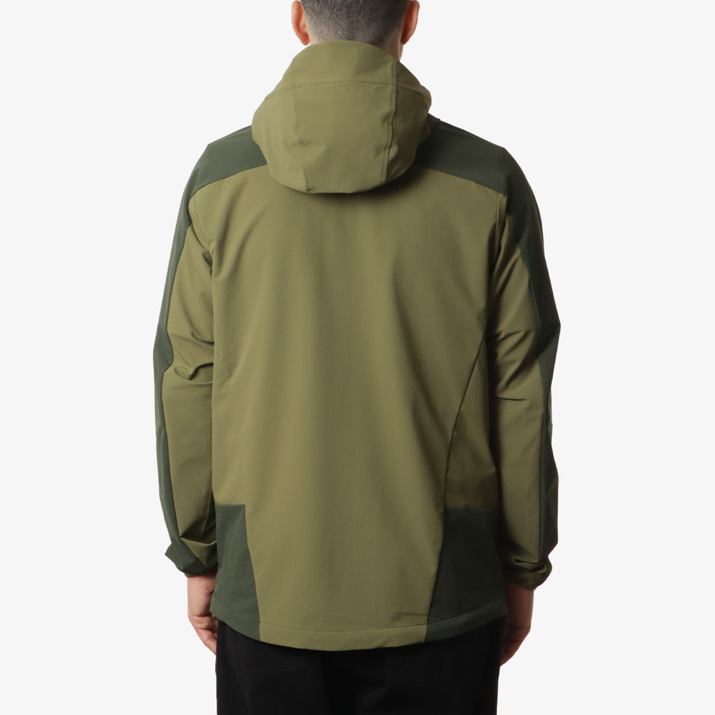 Haglofs Moran Softshell Hooded Jacket, Olive Green Seaweed Green, Detail Shot 4
