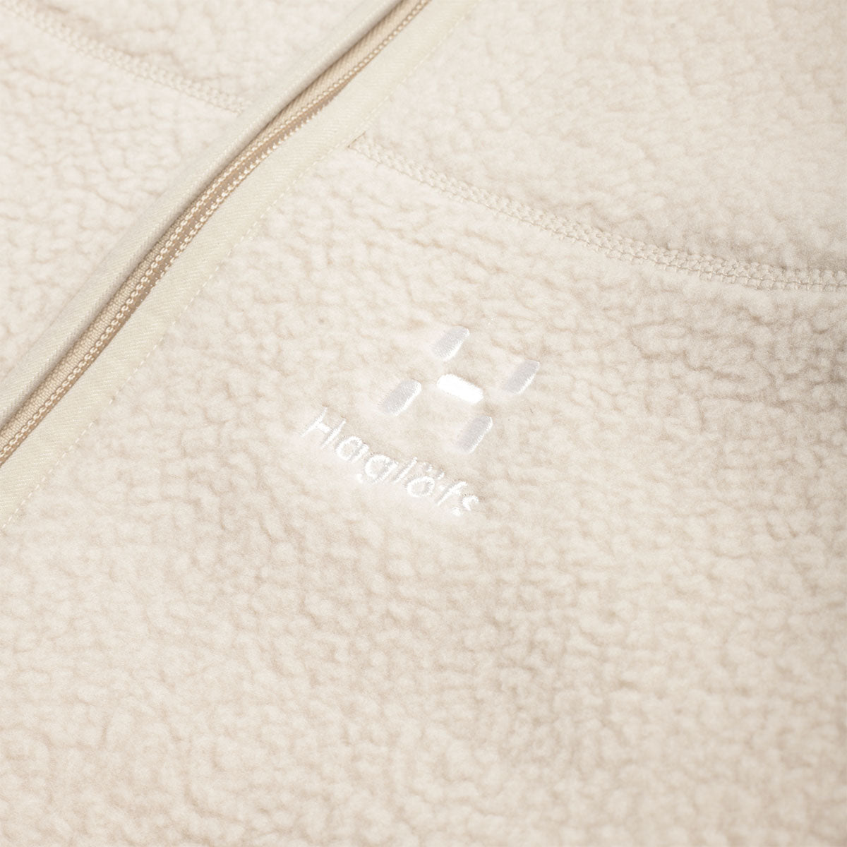 main Haglofs Mossa Pile Fleece Jacket, Chalk Beige, Detail Shot 4
