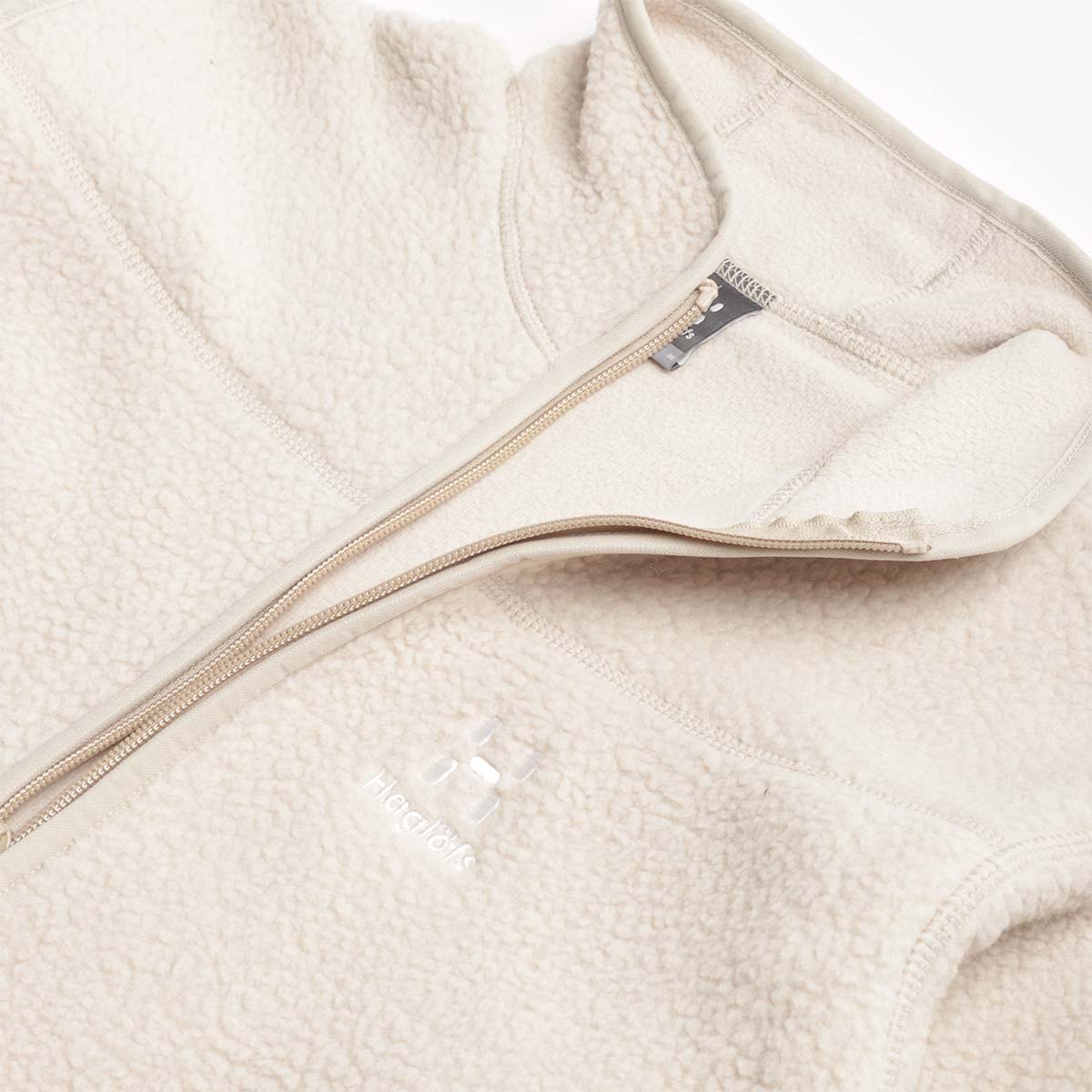 main Haglofs Mossa Pile Fleece Jacket, Chalk Beige, Detail Shot 5