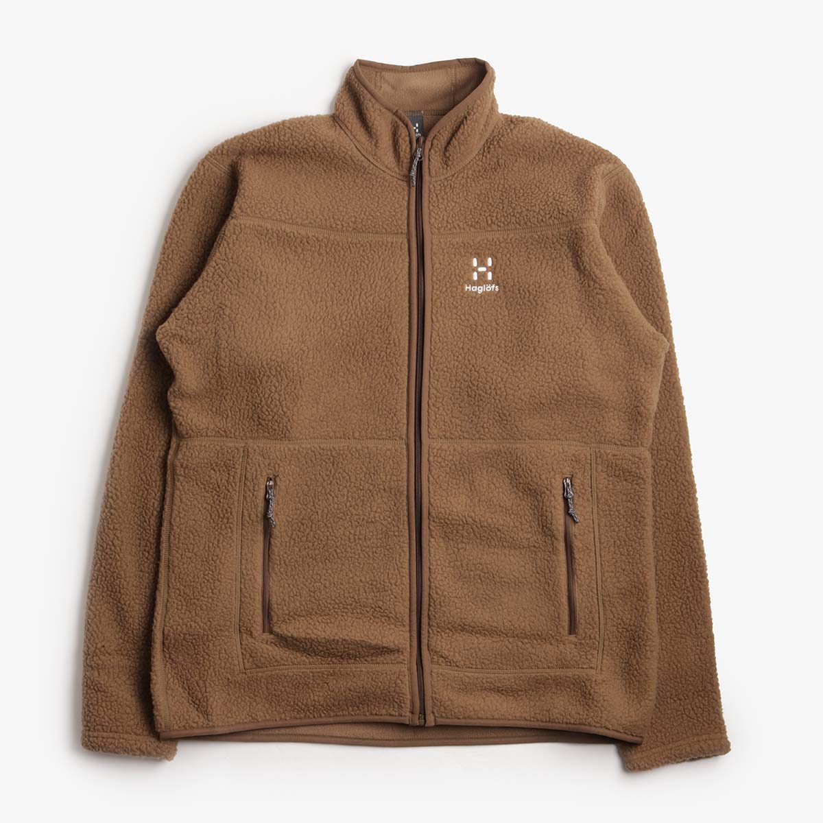Haglofs Mossa Pile Fleece Jacket, Teak Brown, Detail Shot 1