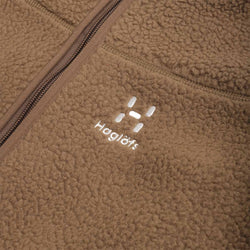 thumbnail Haglofs Mossa Pile Fleece Jacket, Teak Brown, Detail Shot 4