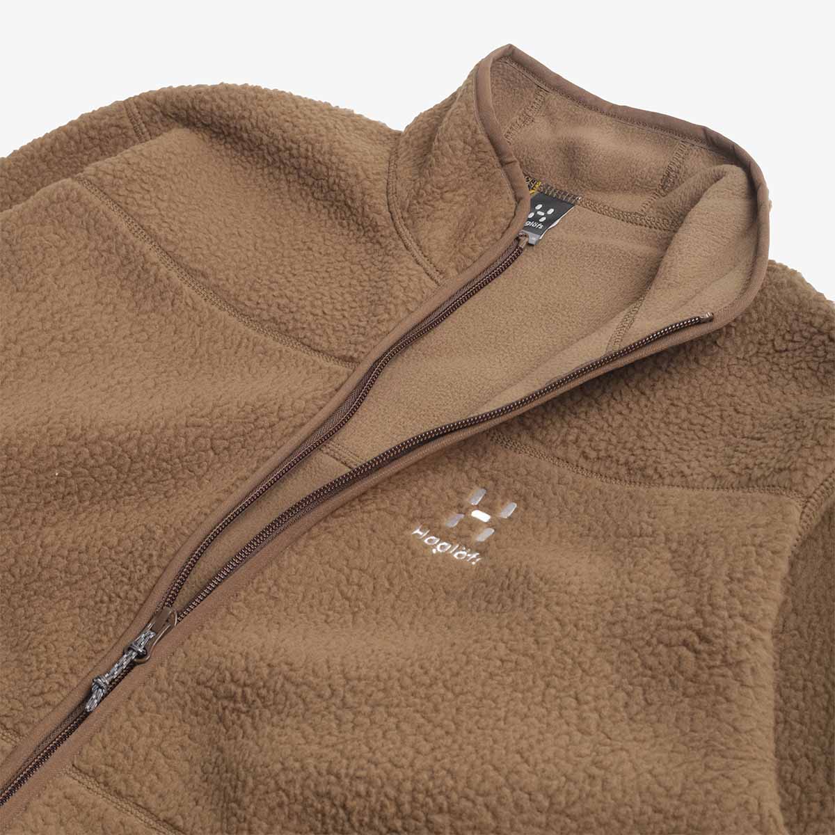 Haglofs Mossa Pile Fleece Jacket, Teak Brown, Detail Shot 5