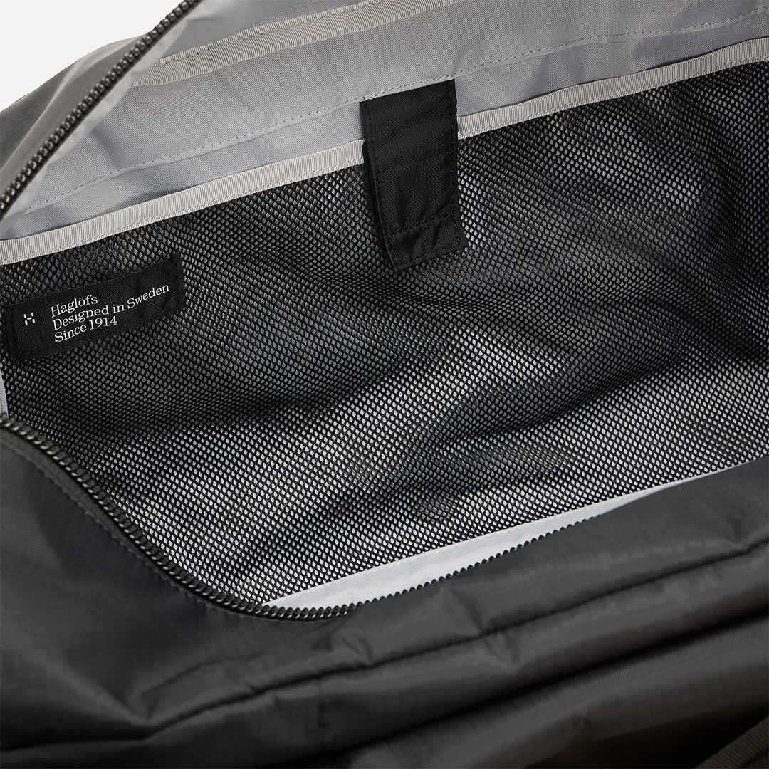 main Haglofs Tight Duffle Bag 50L, True Black Magnetite, Detail Shot 3