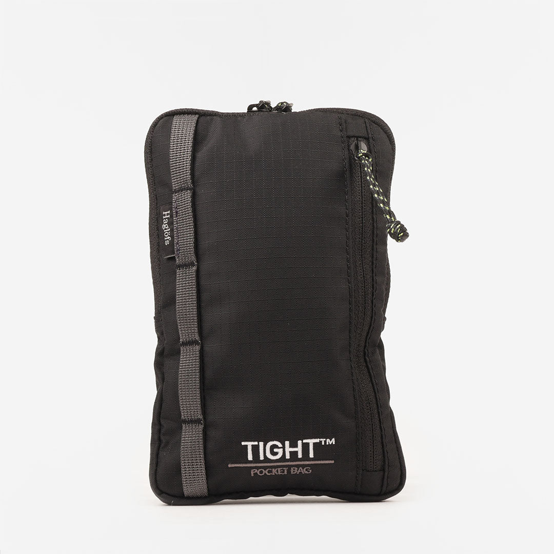 main Haglofs Tight Pocket Bag, True Black Magnetite, Detail Shot 1